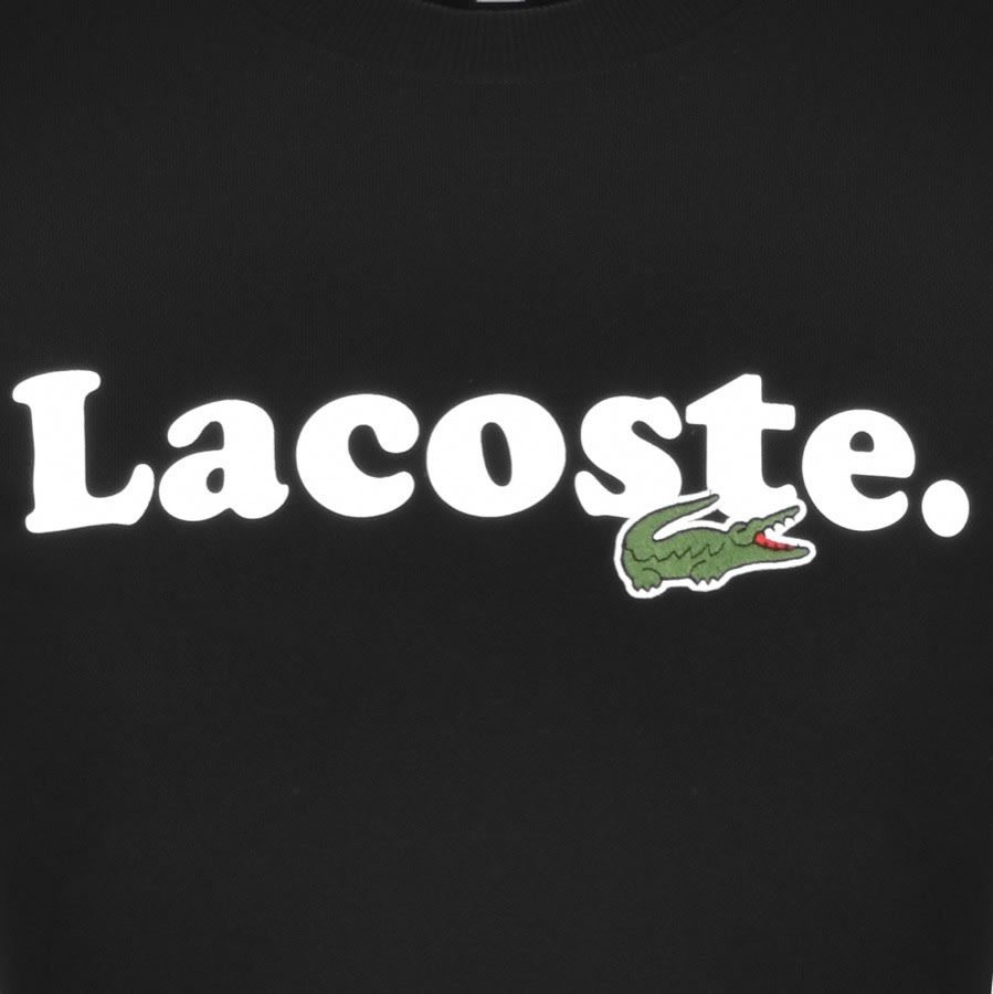 Alternative Image for ProductLacoste Large Crocodile Sweatshirt Black3